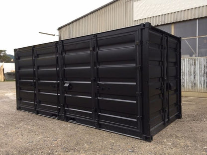 Conteneur de stockage 20 pieds Open Side avec double ouverture Mein Shop