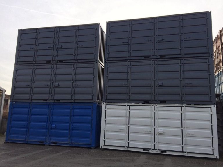 Conteneur de stockage 20 pieds Open Side avec double ouverture Mein Shop