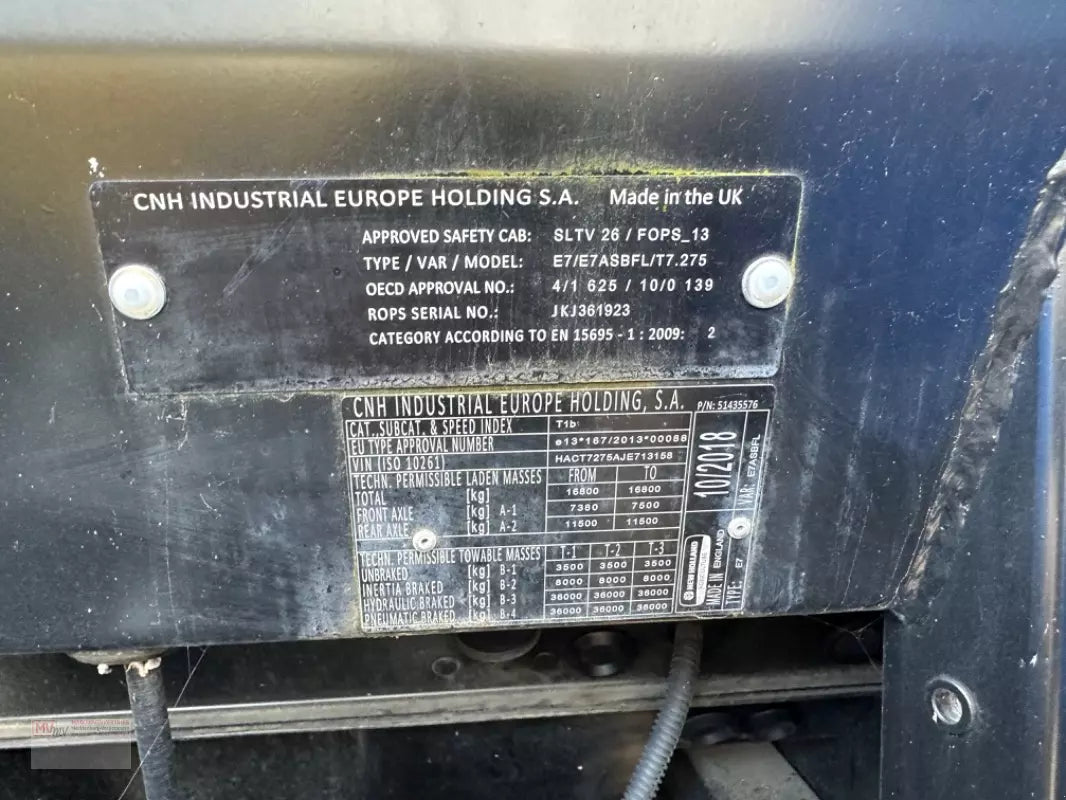 Tracteur Agricole New Holland T7.275 AC Mein Shop