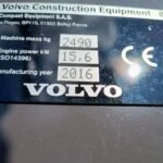 Volvo ECR25D + ENGCON + 3 GODETS Mein Shop